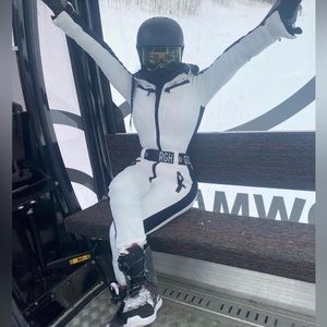 Brand new white & Black women’s Goldehberg ski suit worn once or twice
